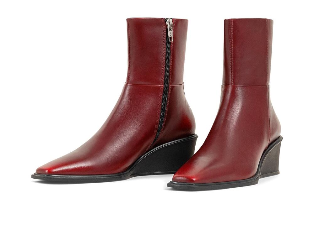 VAGABOND SHOEMAKERS, WOMEN'S, AINO LEATHER BOOTIE, RED, 11 MEDIUM